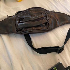 Leather fanny pack